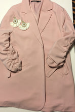 Load image into Gallery viewer, Blush Ruched Sleeve Jacket