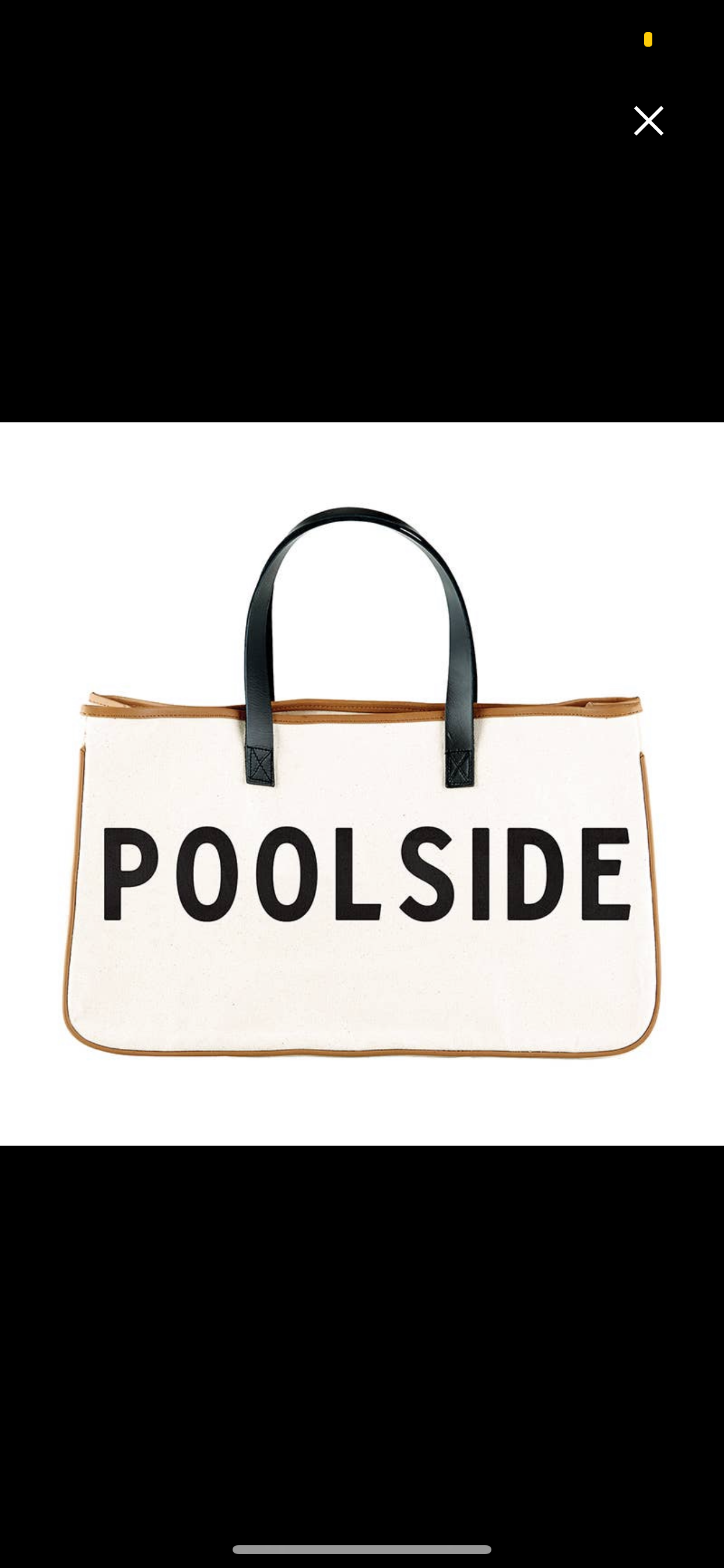 Poolside Canvas Tote